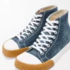 Baskets montantes Bloc en denim Denim délavé