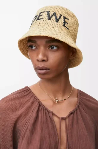 Bob en raphia Naturel