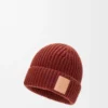 Bonnet en cachemire acajou