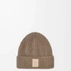 Bonnet en cachemire beige