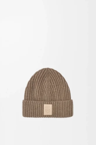 Bonnet en cachemire beige