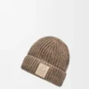 Bonnet en cachemire beige