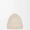 Bonnet en cachemire beige clair