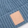 Bonnet en cachemire bleu denim