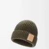 Bonnet en cachemire kaki foncé Bonnet en cachemire kaki foncé