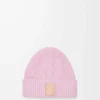Bonnet en cachemire rose clair