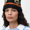 Bonnet en laine, alpaga et mohair Noir Bonnet en laine, alpaga et mohair Noir