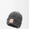 Bonnet en laine et cachemire mélangés Gris/Bleu chiné Bonnet en laine et cachemire mélangés Gris/Bleu chiné
