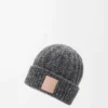 Bonnet en laine et cachemire mélangés Gris/Bleu chiné Bonnet en laine et cachemire mélangés Gris/Bleu chiné