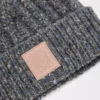 Bonnet en laine et cachemire mélangés Gris/Bleu chiné Bonnet en laine et cachemire mélangés Gris/Bleu chiné