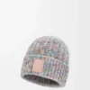 Bonnet en laine et cachemire multicolore