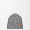 Bonnet en laine gris chiné