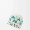 Bonnet en laine mélangée Blanc/Menthe
