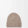 Bonnet LOEWE en laine beige foncé