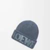 Bonnet LOEWE en laine bleu gris