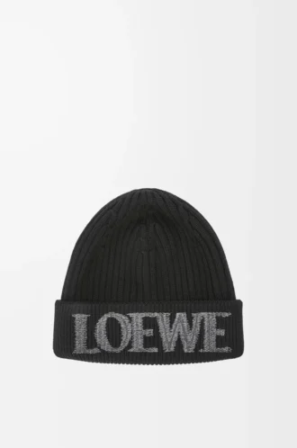Bonnet LOEWE en laine noir