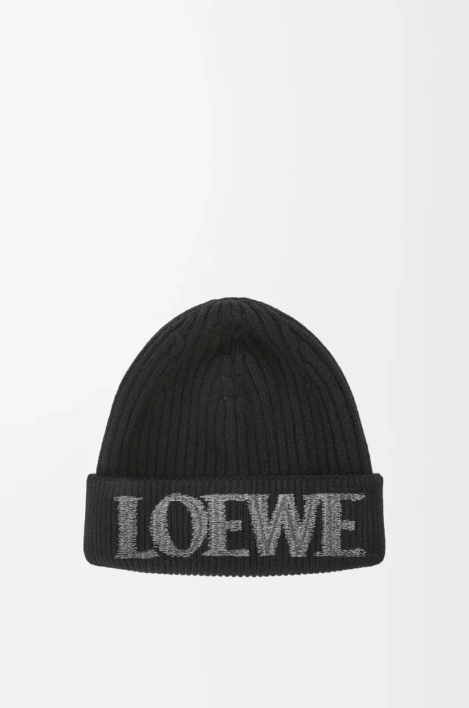 Bonnet LOEWE en laine noir