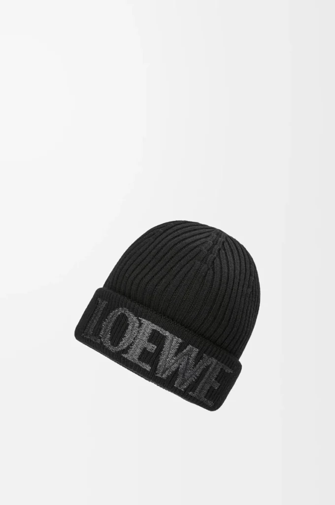 Bonnet LOEWE en laine noir