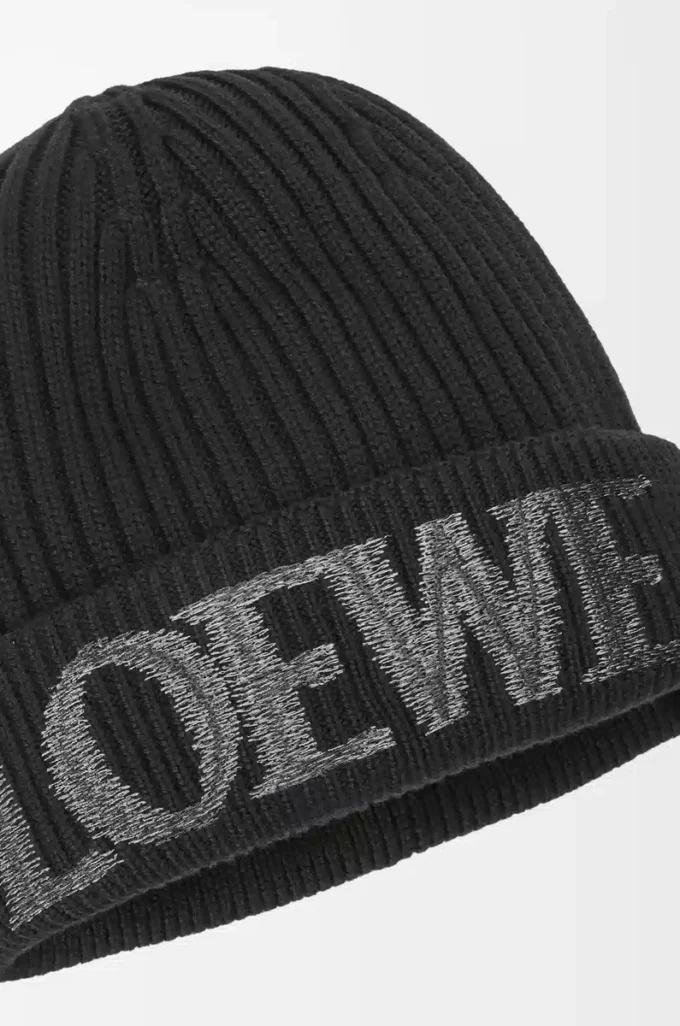 Bonnet LOEWE en laine noir