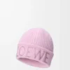 Bonnet LOEWE en laine rose clair
