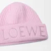 Bonnet LOEWE en laine rose clair