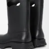 Botte Bobby en cuir de veau grainé tanné végétal Noir