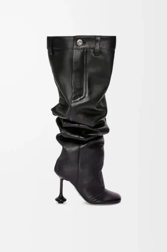 Bottes au-dessus du genou Toy en cuir d’agneau nappa Noir Bottes au-dessus du genou Toy en cuir d’agneau nappa Noir