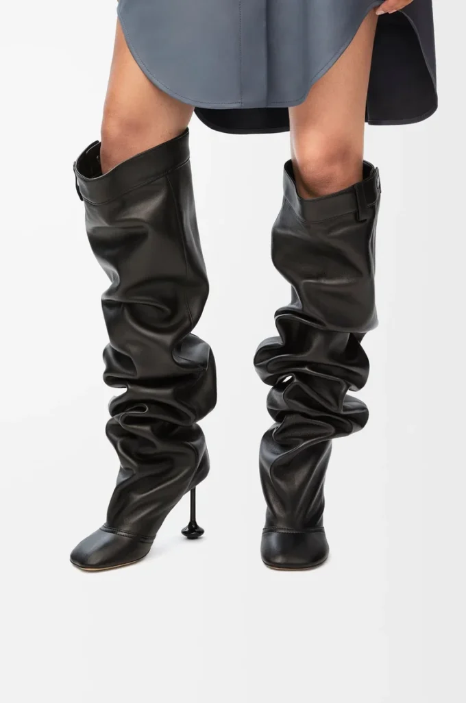 Bottes au-dessus du genou Toy en cuir d’agneau nappa Noir Bottes au-dessus du genou Toy en cuir d’agneau nappa Noir