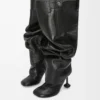 Bottes au-dessus du genou Toy en cuir d’agneau nappa Noir Bottes au-dessus du genou Toy en cuir d’agneau nappa Noir