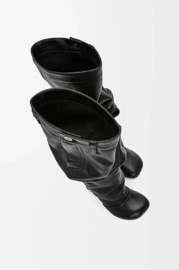 Bottes au-dessus du genou Toy en cuir d’agneau nappa Noir Bottes au-dessus du genou Toy en cuir d’agneau nappa Noir