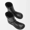 Bottes Campo Biker en cuir de veau Noir