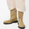 Bottines Bobby en cuir de veau croûte ciré Sahara