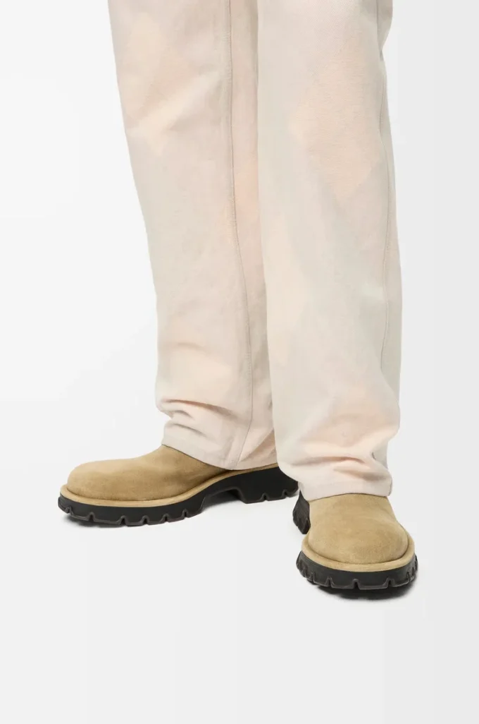 Bottines Bobby en cuir de veau croûte ciré Sahara