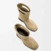 Bottines Bobby en cuir de veau croûte ciré Sahara