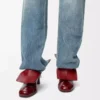 Bottines Bobine en anguille Bordeaux