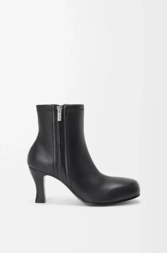 Bottines Bobine en cuir d&rsquo;agneau nappa Noir