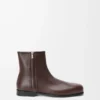 Bottines Bobine en cuir de veau lisse Cacao