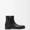 Bottines Bobine en cuir de veau lisse noir