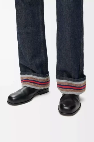 Bottines Bobine en cuir de veau lisse noir