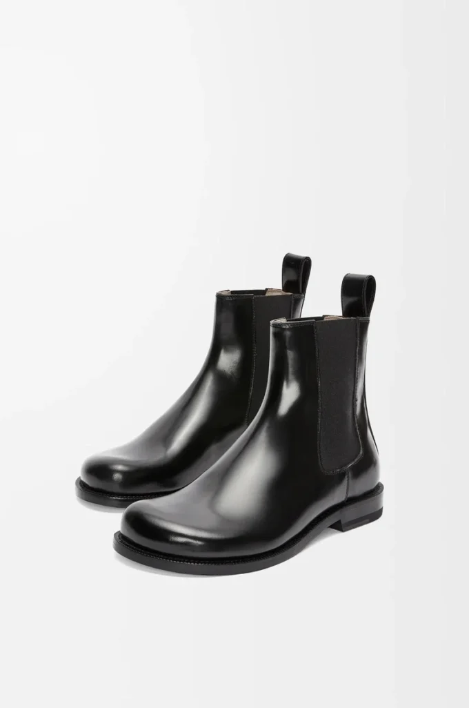 Bottines Chelsea Campo en cuir de veau brossé noir