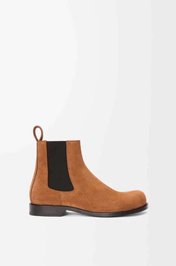 Bottines Chelsea Campo en cuir de veau suédé Tabacco