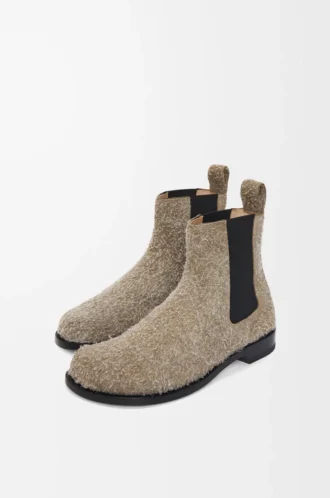 Bottines Chelsea Campo en daim brossé Vert kaki