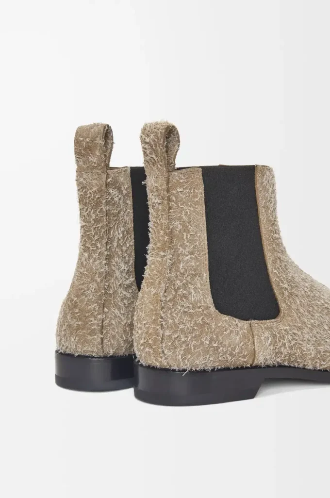 Bottines Chelsea Campo en daim brossé Vert kaki