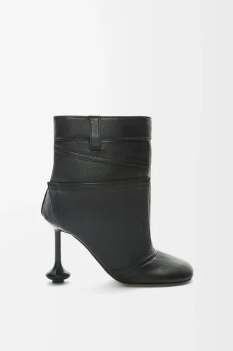 Bottines Toy Panta en cuir d&rsquo;agneau nappa Noir
