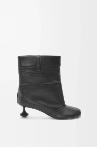 Bottines Toy Panta en cuir d’agneau noir Bottines Toy Panta en cuir d’agneau noir