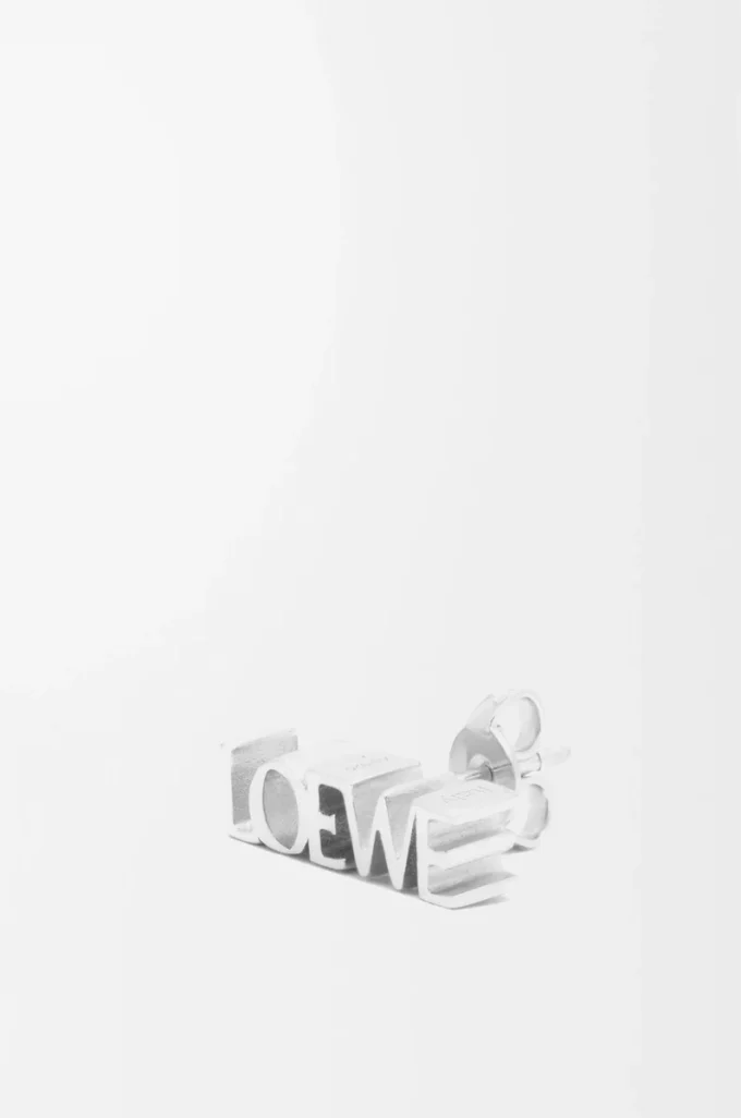 Boucle d&rsquo;oreille LOEWE Graphic en argent sterling Argent