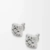 Boucles d&rsquo;oreilles Anagram Bombé en argent sterling Argent