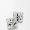 Boucles d&rsquo;oreilles Anagram Bombé en argent sterling Argent