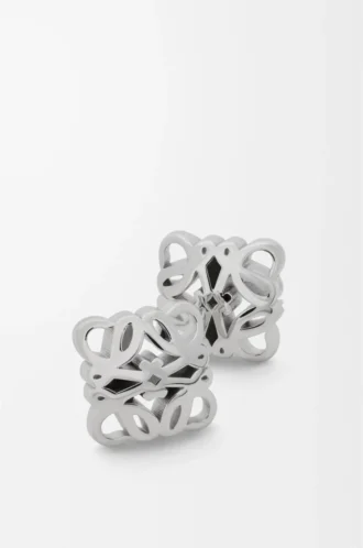 Boucles d&rsquo;oreilles Anagram Bombé en argent sterling Argent