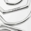 Boucles d&rsquo;oreilles créoles empilées en argent sterling Argent
